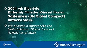 Assan Alüminyum became a signatory to the United Nations Global Compact (UNGC) as of 2024