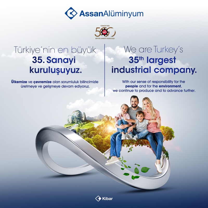 Assan Alüminyum Türkiye’nin En Büyük 35. Sanayi Kuruluşu
