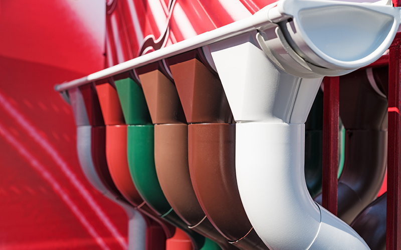 Pre-Painted Rain Gutter